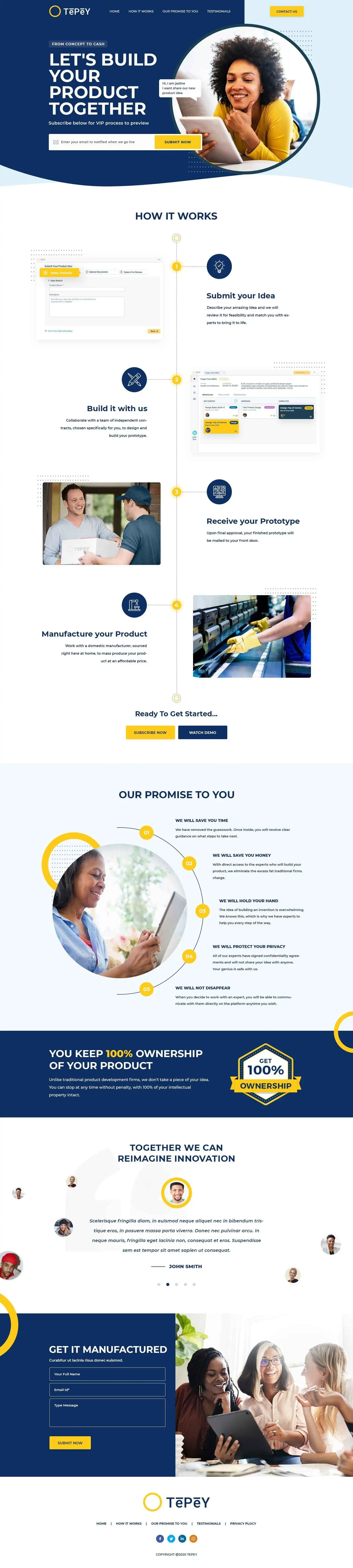 WordPress Brand Landing Page